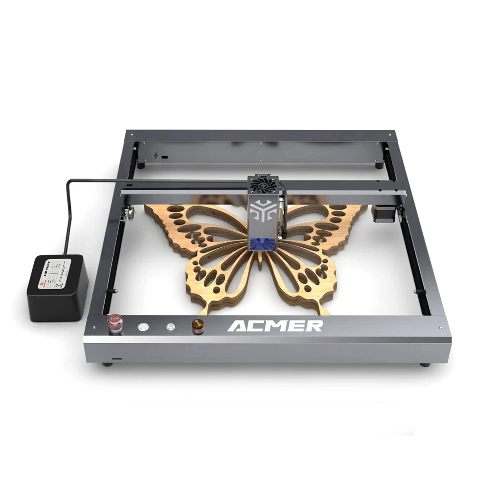 Hot Sale ACMER P2 20w DIY 3D Cutting Laser Engraving Machines For Metal Leather Glass Jewelry Wood Crystal Leather Plastic