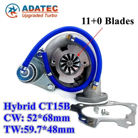 CT15B Hybrid Turbo Charger 17201-46040 for TOYOTA Makr Chaser Cresta Tourer V JZX100 1JZ 1720146040 11+0 Blades UpgradeTurbine