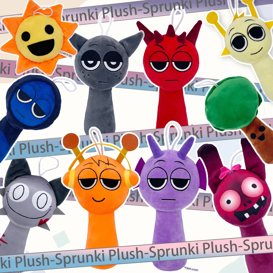 

В наличии Sprunki плюшевые игры ужасов, игрушки, мультяшные милые мягкие подушки для детей, подарок на день рождения, Рождество, мягкие детские куклы