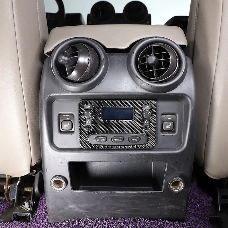 

For 2003-2007 Hummer H2 soft carbon fiber car rear air conditioner switch panel sticker car interior protection accessories