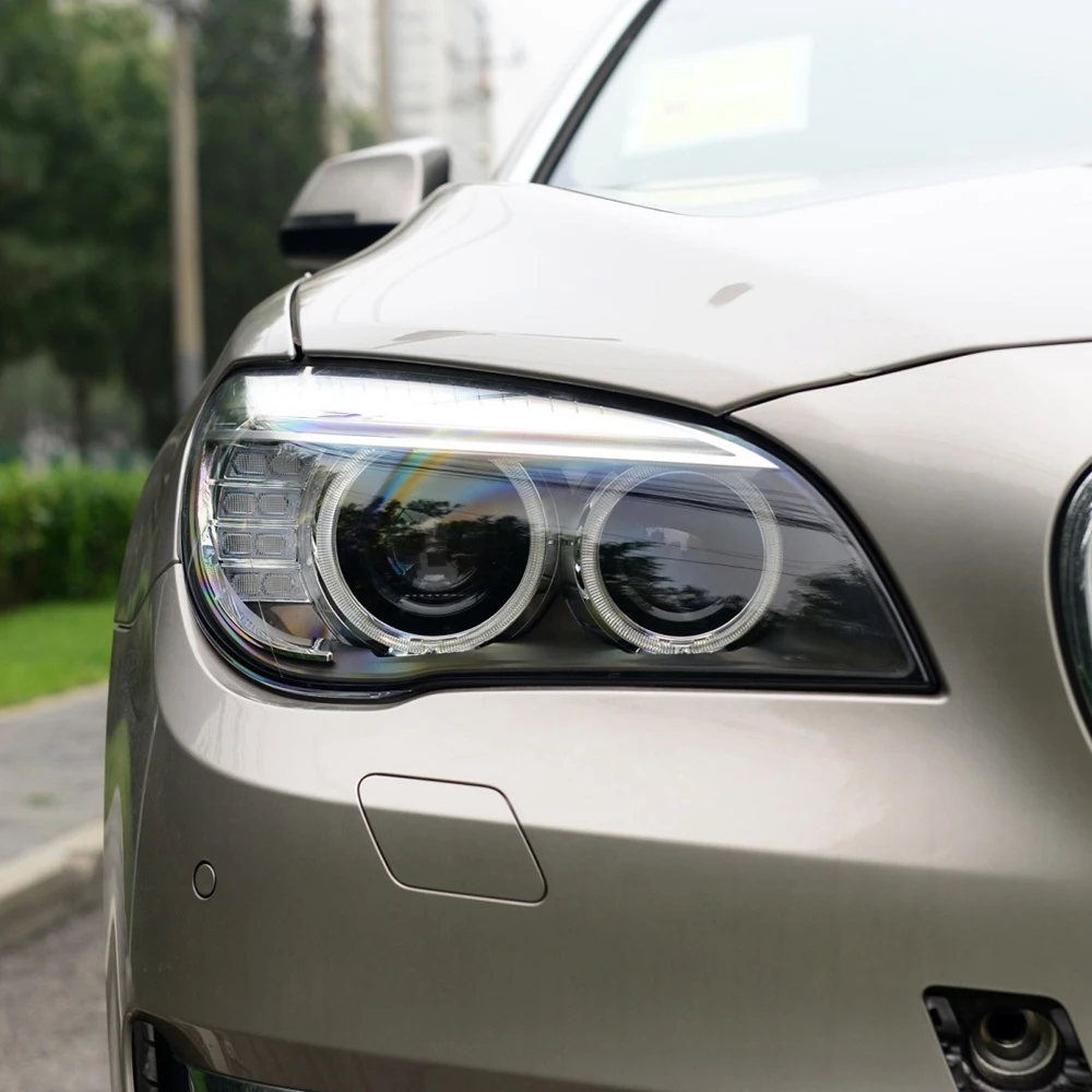 For BMW 7 Series F01 F02 2009 - 2015 Car Headlight Cover Lens Glass Shell Front Headlamp Transparent Lampshade Auto Light Lamp