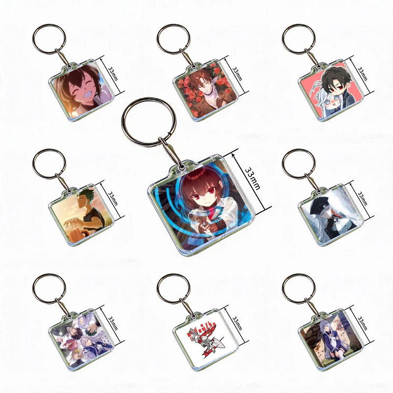 86 Eighty Six Anime Keychain Handmade Hanging Ornaments for Clothes Backpack Decoration Accessories Gifts with Friends