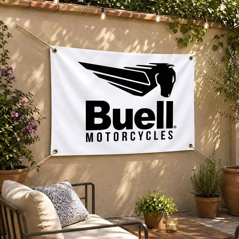 Brand Buell Motorcycles Flags Flag Soft skin-friendly Durable Outdoor party Home living room bedroom Decoration