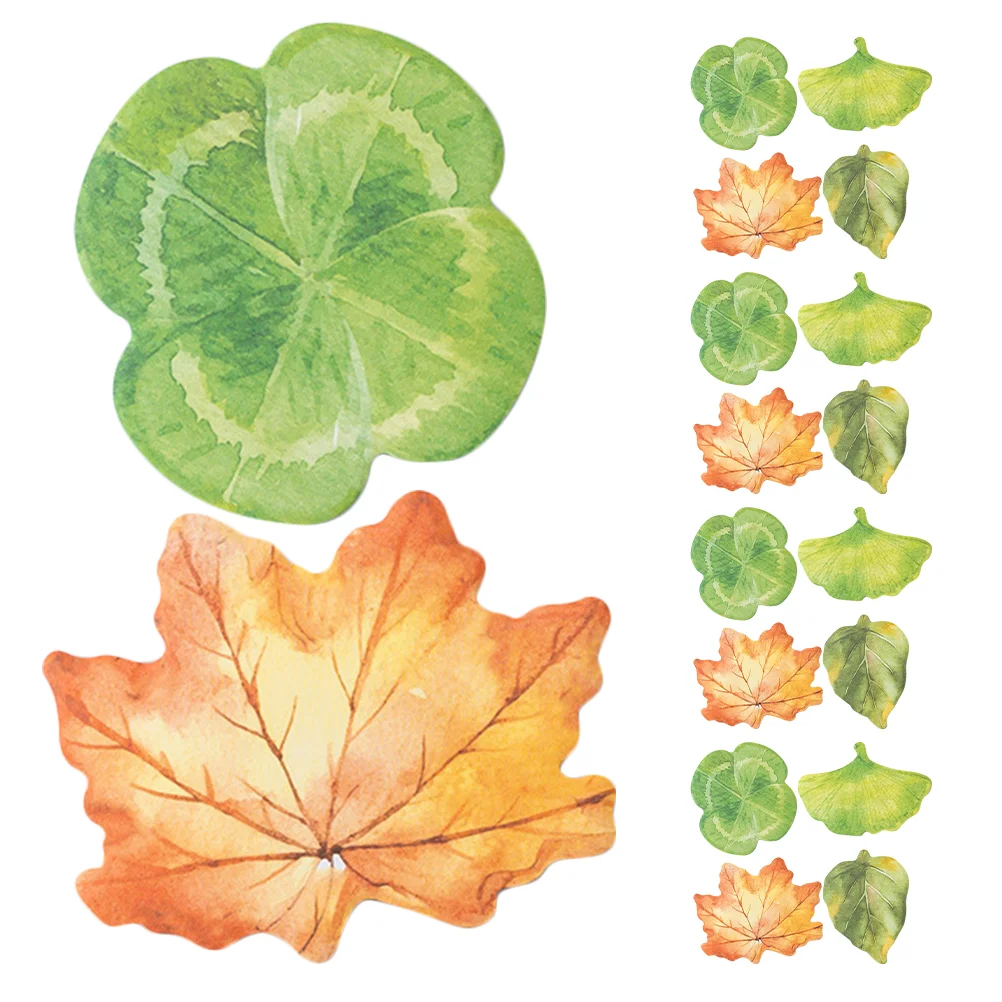 120 Sheets Leaf Memo Pads Memorandum Thanksgiving Decorative Paper Sticker