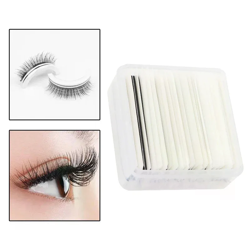 False Eyelash Replacement Strip With Box Reusable And Waterproof Natural Looking And Long Lasting Makeup Tools Self-Adhesive