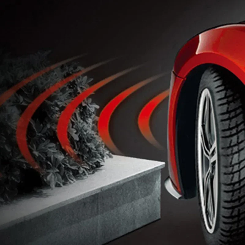 

Front Parking Sensor Kit Auto Parktronic Assistant System LCD Monitor Buzzer Voice Volume Backup Radar Car Vehicle Universal