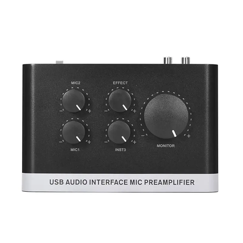

B92B-USB Audio Interface Built-In MIC Preamplifier& Phantom Power, Ideal For Recording, Live Streaming, Podcasting In A Home Stu