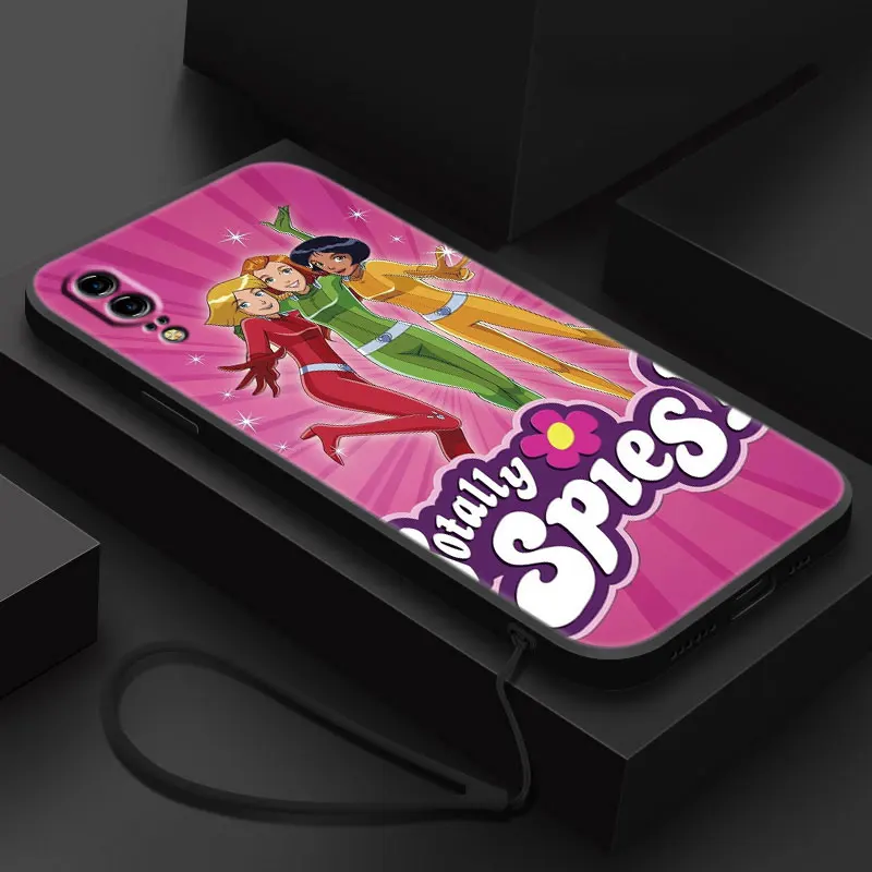 Totally Spies Case For Huawei P Smart Z S 2021 2020 2019 2018 P50 P40 P30 P20 Pro P10 P9 P8 Lite 2017 5G Black Soft Cover