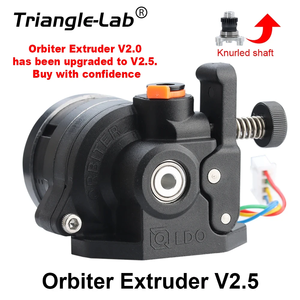 

RS Trianglelab V2.0 LDO Orbiter Экструдер V2 LDO МОТОР Двойная шестерня с прямым приводом, совместимый с ender3 CR10 PLA PEI TPU Нить ABS