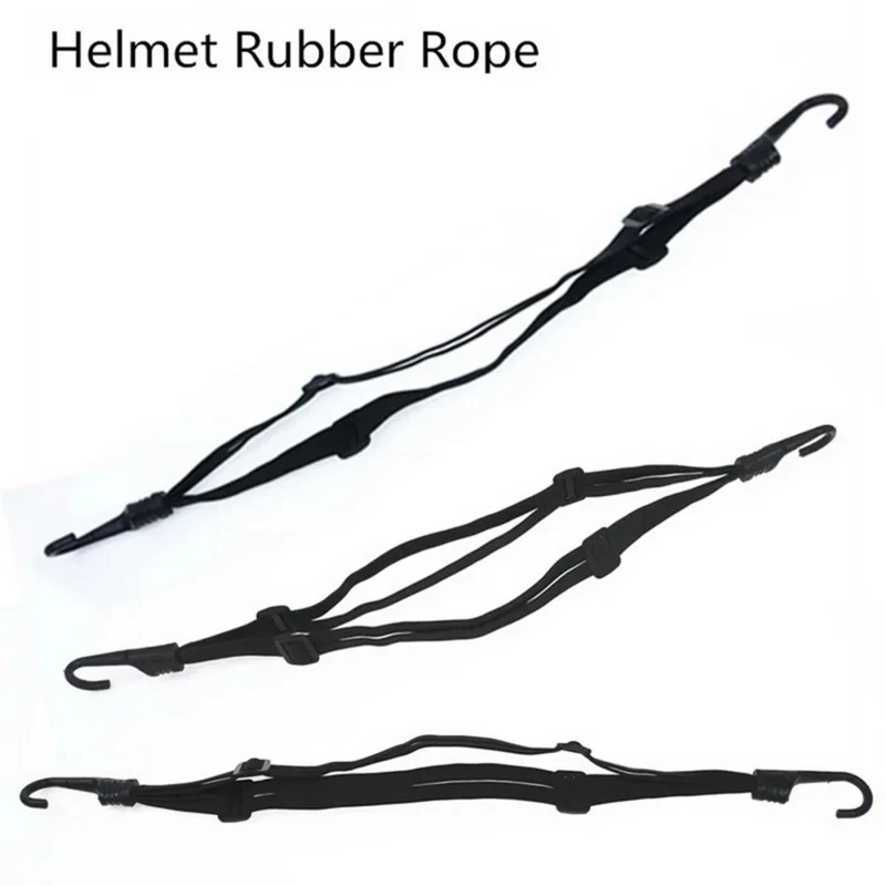 Universal 60/90cm Motorcycle Luggage Belt Moto Helmet Gears Fixed Elastic Buckle Rope High Strength Retractable Protective Net