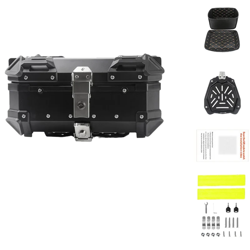 

Motorcycle 28L Rear Trunk Quick Release Aluminum Alloy Waterproof Insulated/Fixed/Detachable Hat Box