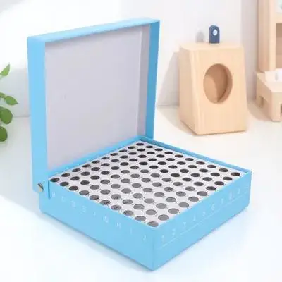 

Tube Box 0.5ml 100 Holes Storage Microcentrifuge Plastic Freezer Container Safety Non Deform Teaching Equipment