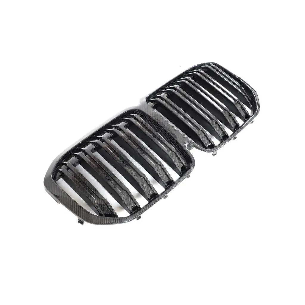

Car Front Bumper Grill Kidyney Grille Carbon Fiber Twin Slat for X7 G07 2023-2024