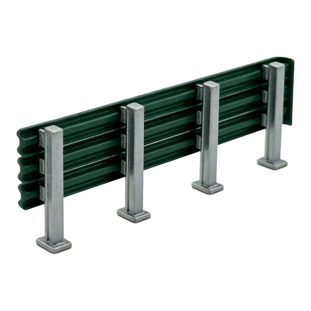 Road Guardrail for HO OO Scale For Railway Modeling Garden Diorama ABS Material 1/87 20.3x1.8cm 1/64 20.3x2.5cm Single Item