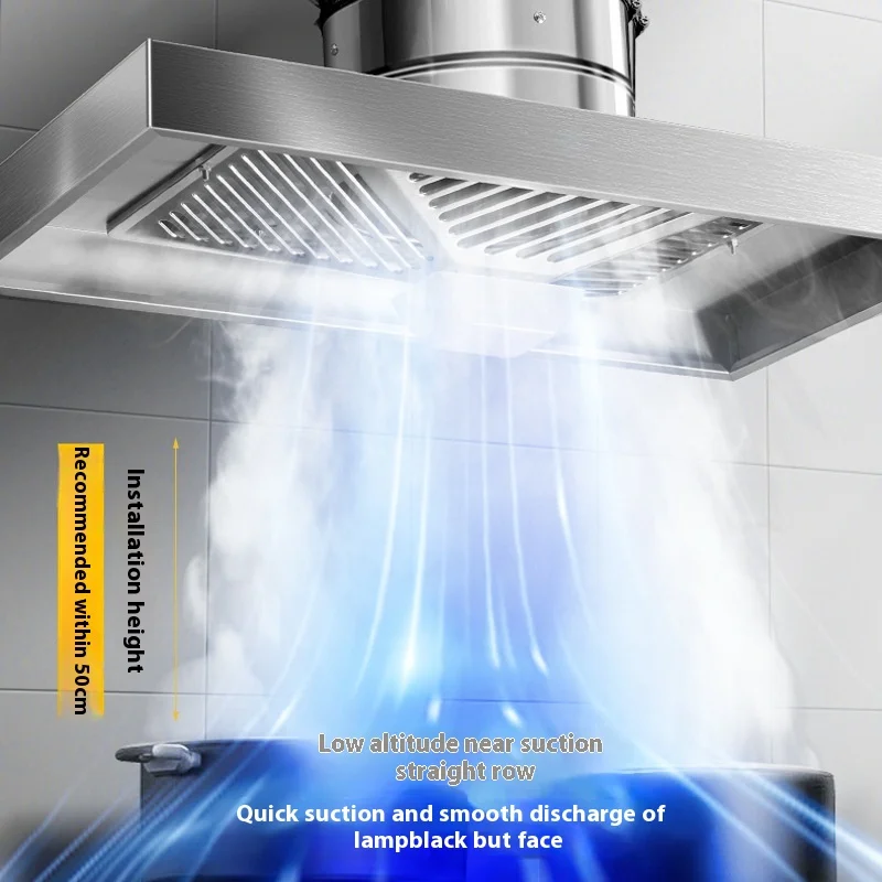 ไฟฟ้า 6 นิ้วสแตนเลส Range Hood ไอเสียพัดลมห้องครัวระบายอากาศ EXTRACTOR พัดลมสําหรับ Apartment SMOKE Hood