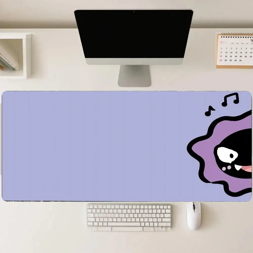 

Playmat Cute Purple Expression Mouse Pad Large Carpet Setup Gamer Office Accessory Mousepad Xxl Desk Gadgets Set Up Rug Desk Mat