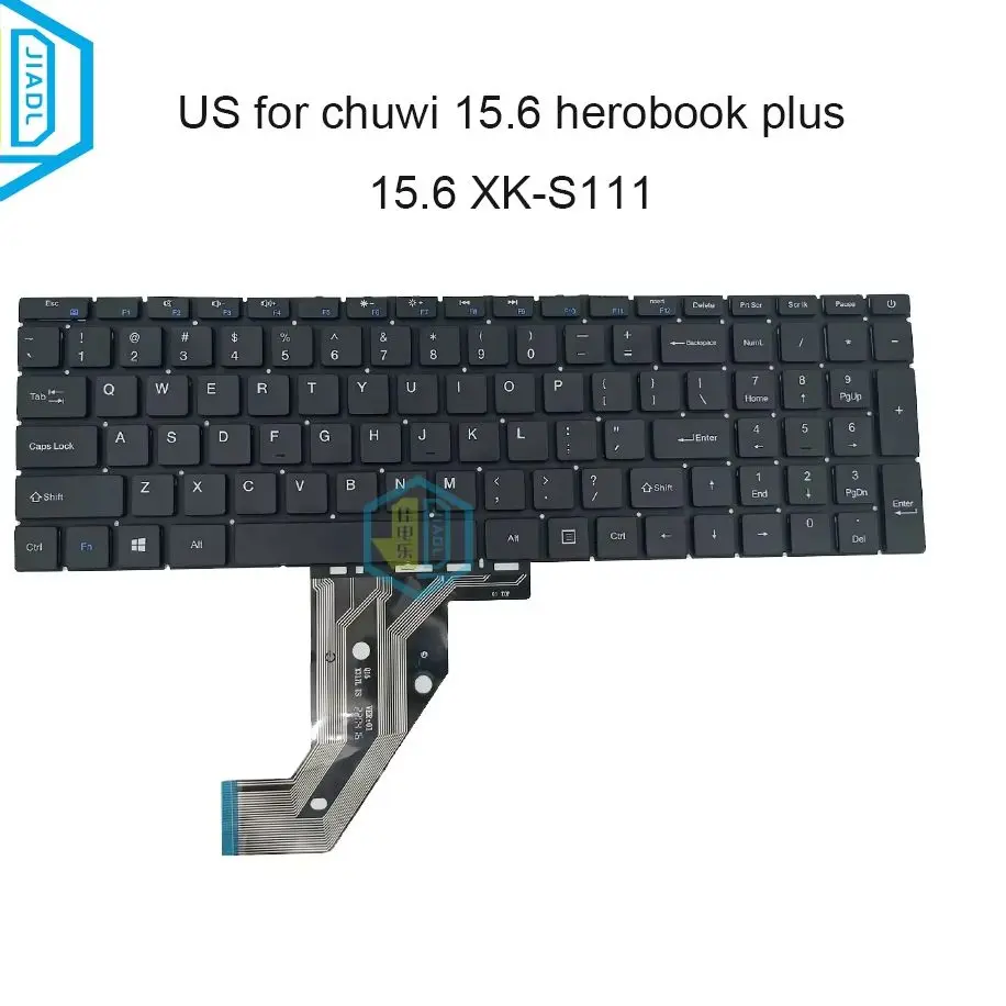 US English Laptop Keyboard for Chuwi 15.6 Herobook Plus 15.6 X317L Notebook Keyboards Replacement PC Parts No Backlight Teclado