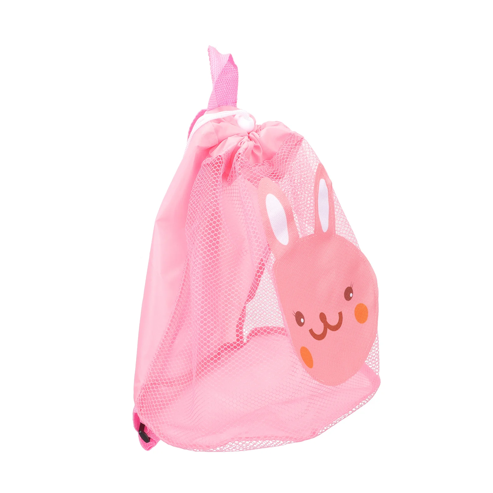 Strandrucksack, Netz-Aufbewahrungstasche, Taschen zum Baden, rosa Spielzeug für Kinder, Sandspielzeug, Reisen