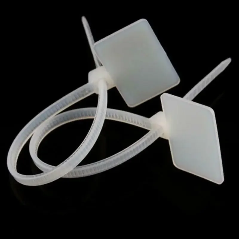 50/100 Viên Khóa Kéo Dây Viết Dây Cáp Nhãn Mark Thẻ Nylon Tự Khóa Thắt Dây Cáp Mạng bút Đánh Dấu Dây Dây Dây Khóa Kéo