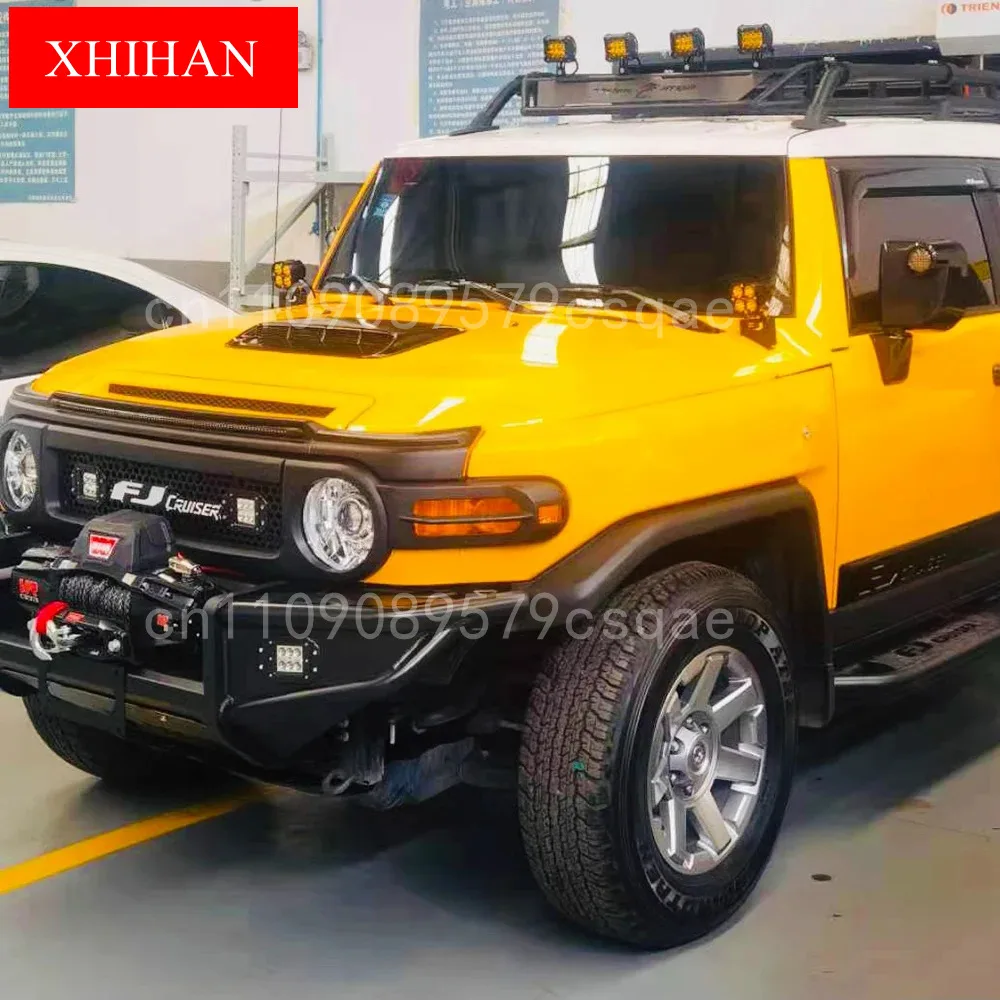 For Toyota Fj Cruiser 2007-2023 Front Hood Bumper Grill Grille with Lamp Compatible Racing Grills Accessories Middle Grille