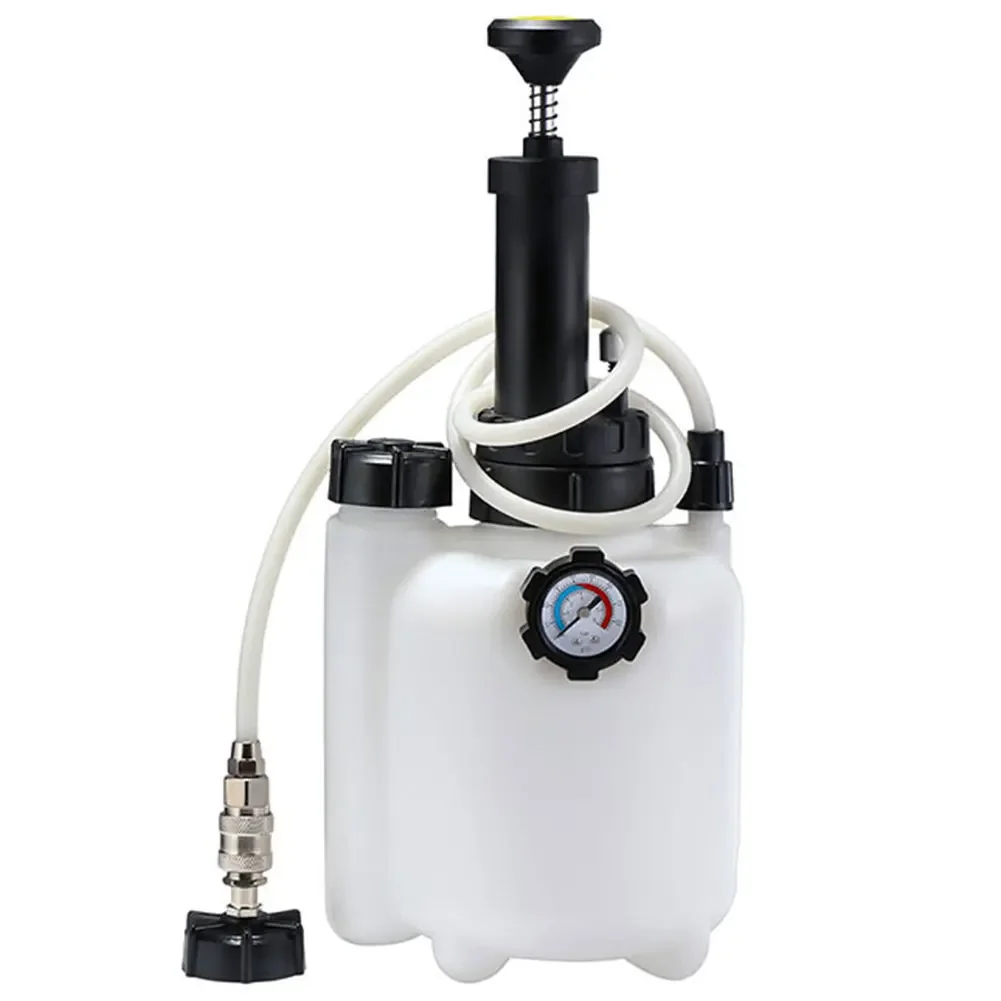 3L Manual Transmission Oil Filling System Fluid Pressure Bleeding Hydraulic Filling Changer with 1L Oil Bottle Universal Adapter