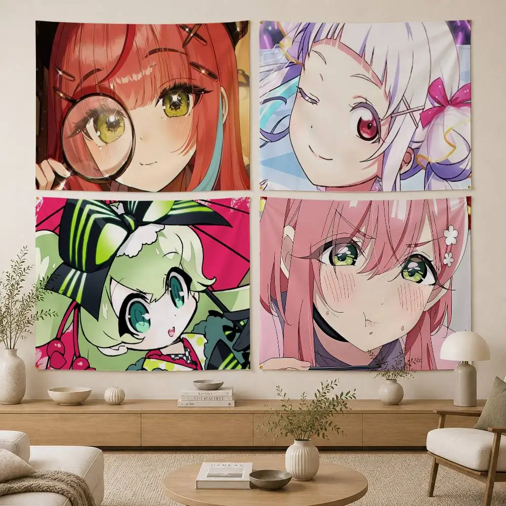 StelLive Hanako Nana Flag Digital Printing Banner for Garage Wall Out Door Decoration
