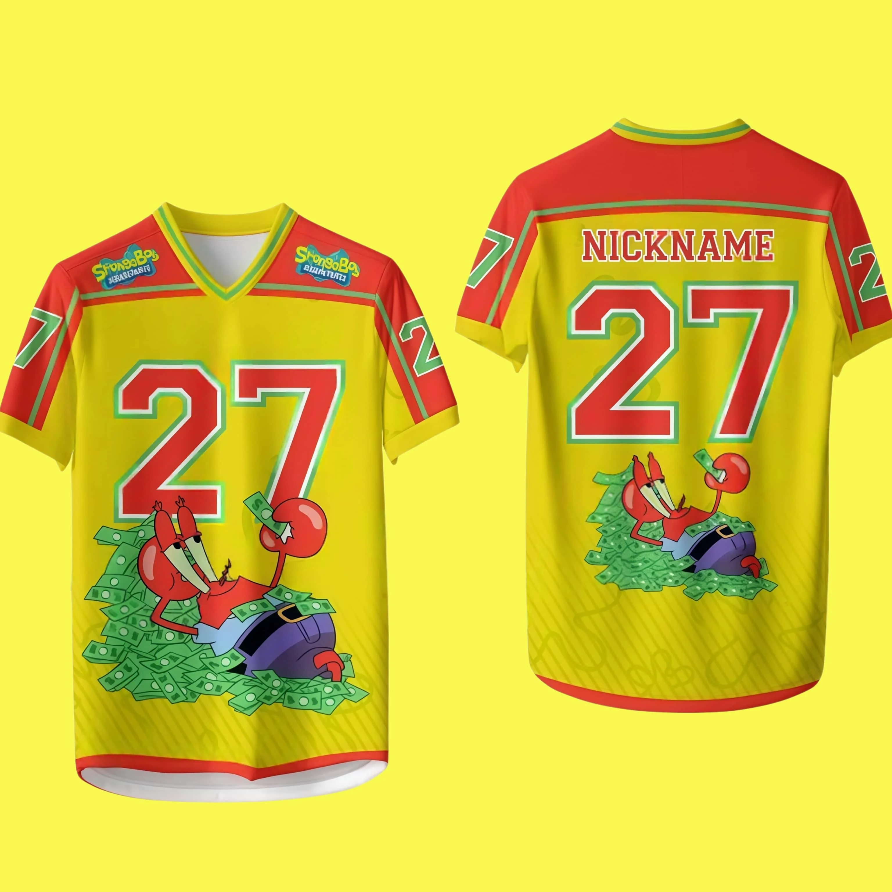 2026 SpongeBob Schwammkopf Familienfoto-Serie Neue Erwachsenen- und Kinder-Partnerlook Freizeit-Sport 3D-gedruckte Kurzarm-Shirts – Detail 7