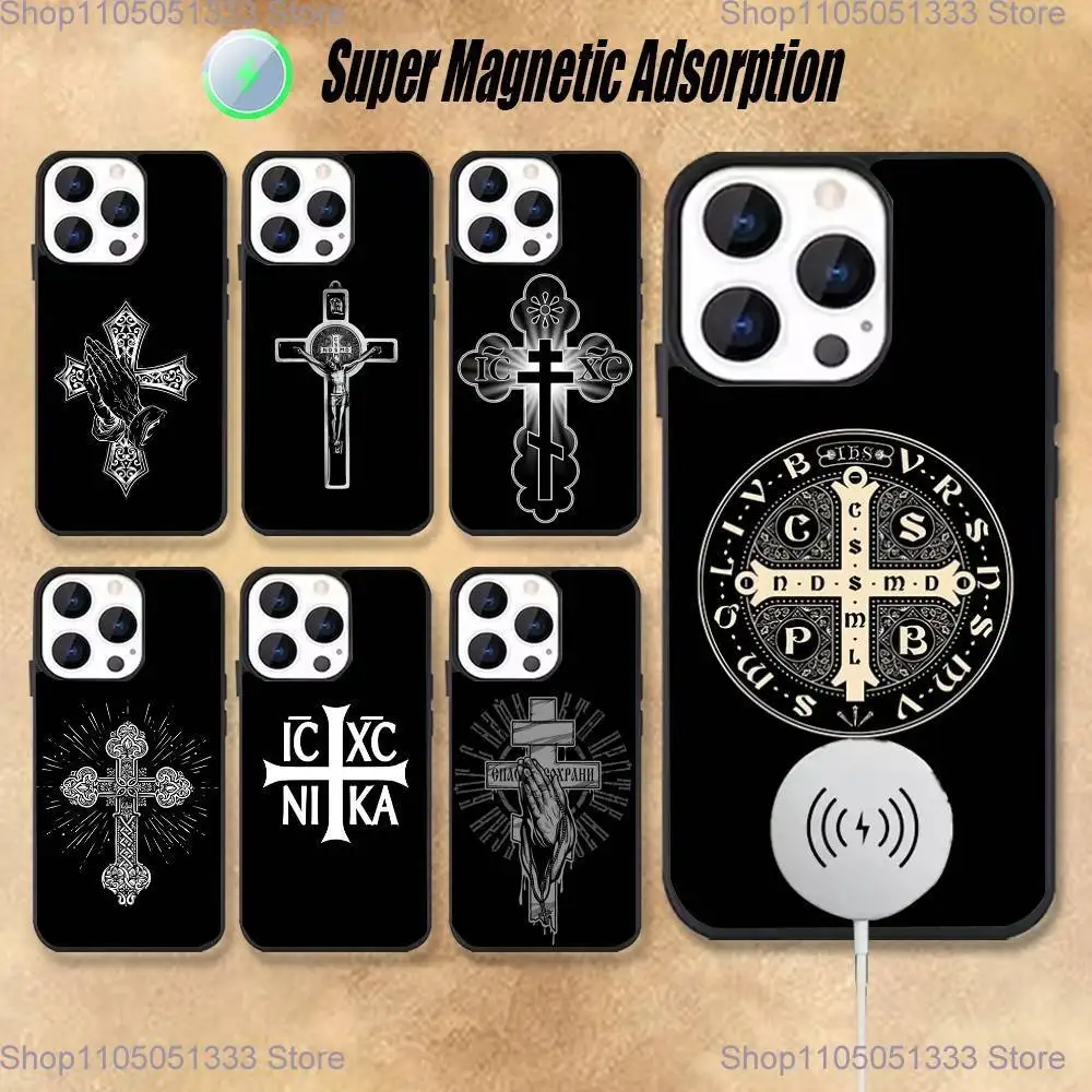 

Orthodox Christian Cross Icon Phone Case For iPhone 16,15,14,13,12,11,Pro,Max,Plus,Mini,Magsafe,Magnetic Wireless Charging Case