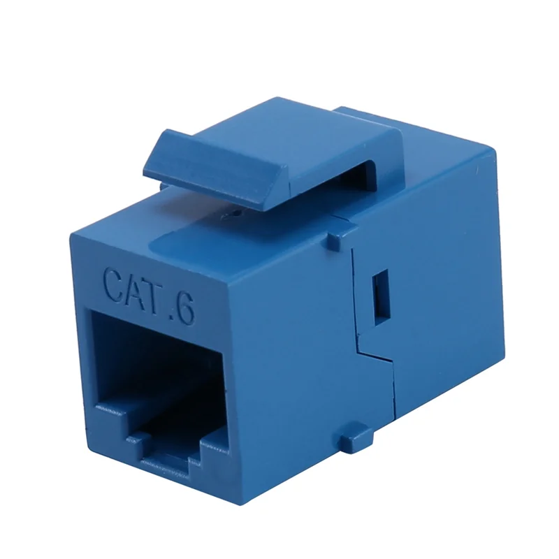 

A36T-50 шт. разъем RJ45 Keystone Jack Cat6 удлинитель Ethernet сеть LAN Cat 6 соединительные гнезда удлинительный адаптер, синий