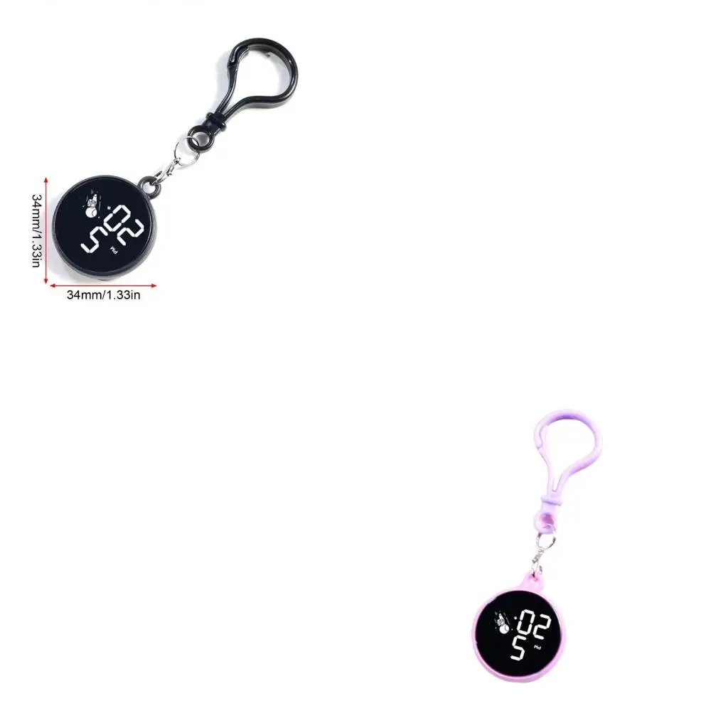  Electronic Pocket Watches Fashion Nurse Watch Keychain Electronic Clock Keychain
