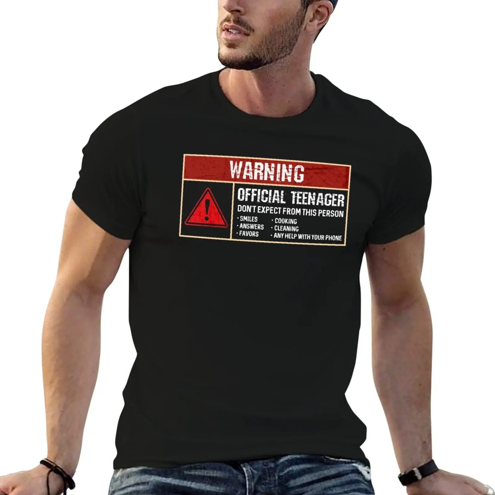 Warning Sign It's Official Teenager Funny Humor 13th Birthday Gifts for teens daughter son turning 13 years old T-Shirt