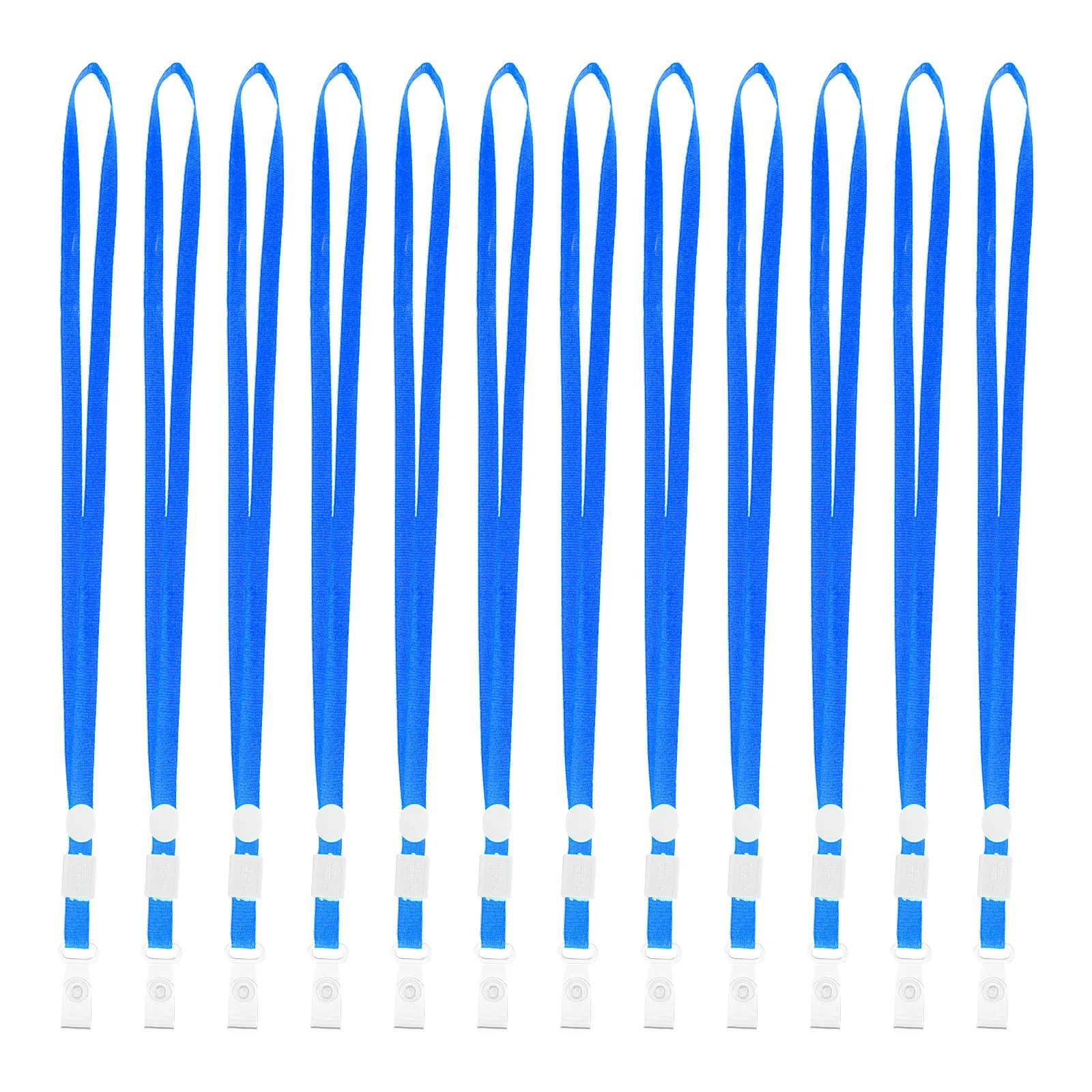 

50Pcs Id Badge Lanyards Reliable Lightweight Hanging Rope for Work Cards School Office Exhibition Certificate Badge Holders