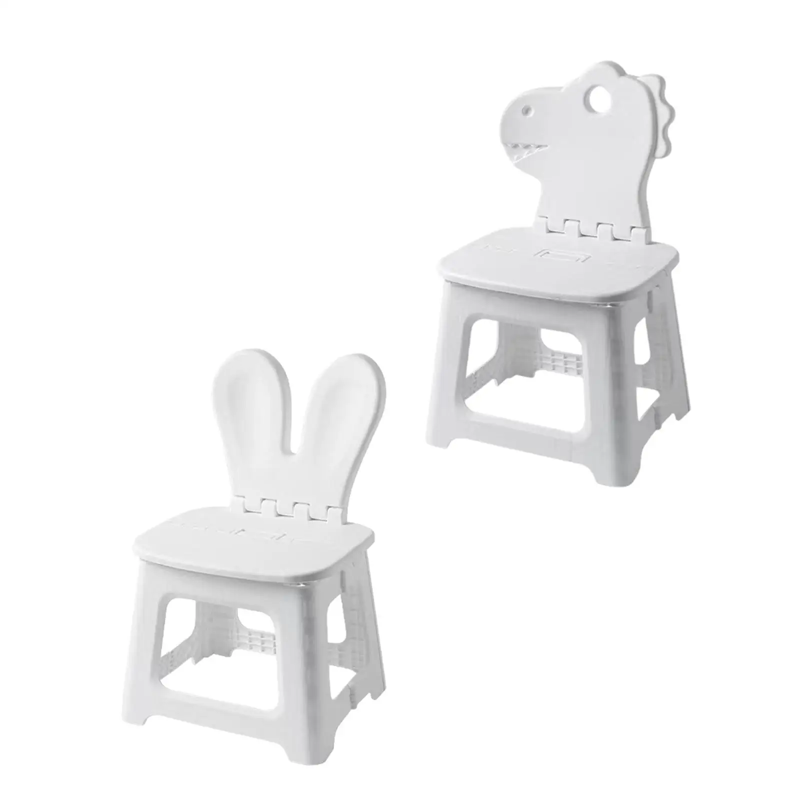 Taburete para niños, silla plegable, taburete para cambiar zapatos con respaldo