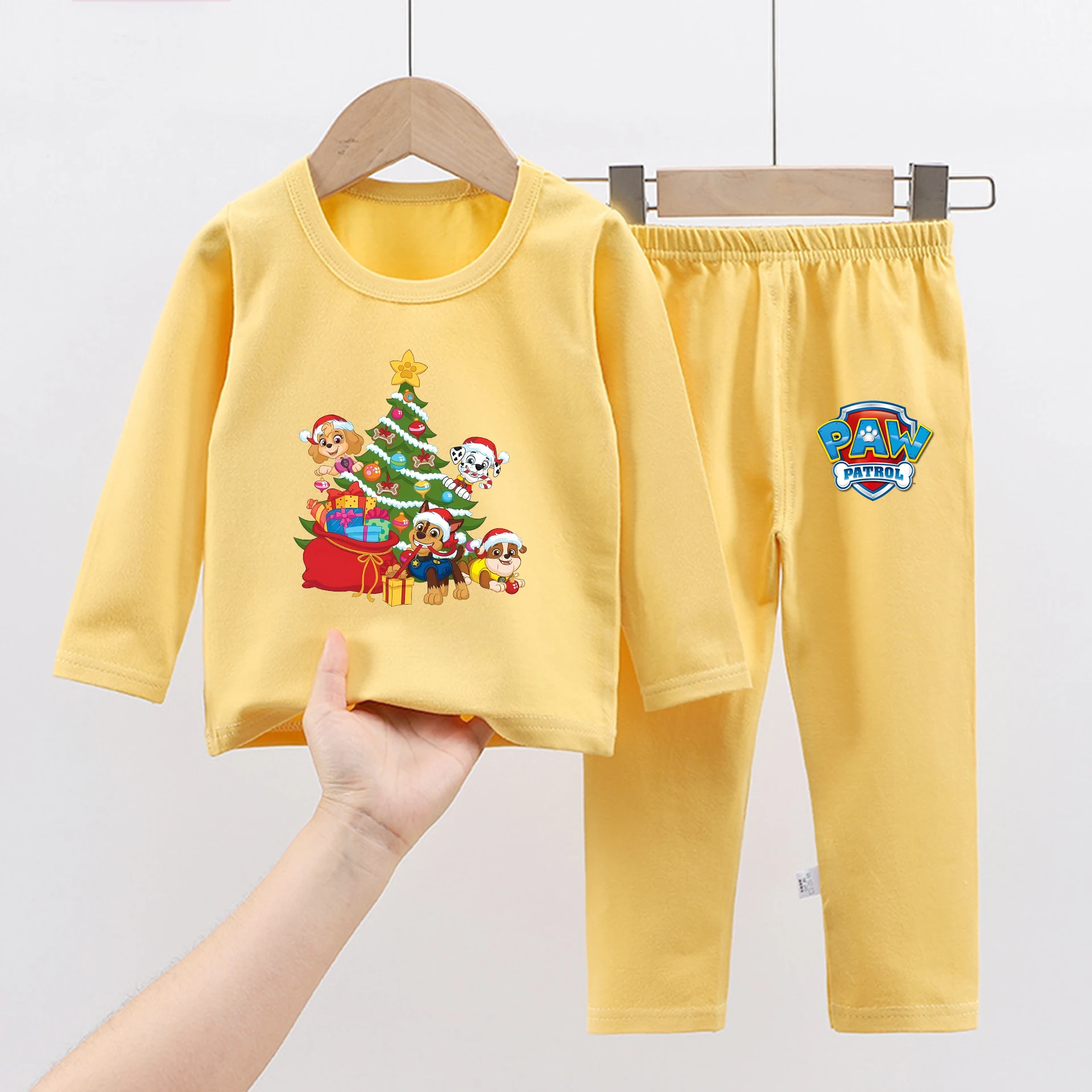 

PAW Patrols Boy Girl Pajamas Suit Long Sleeve Warm Chase Skye Anime Cartoon Cute Sleepwear Tops Pants Nightwear Set Clothes Xmas