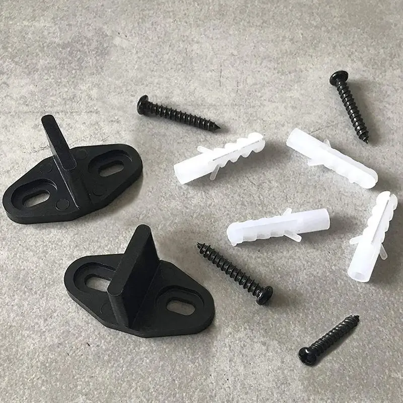 Sliding Door Floor Guides-Black Closet Door Guide Floor Mounted Bottom Track Guide for Sliding Doors, Easy to Install раздвижная