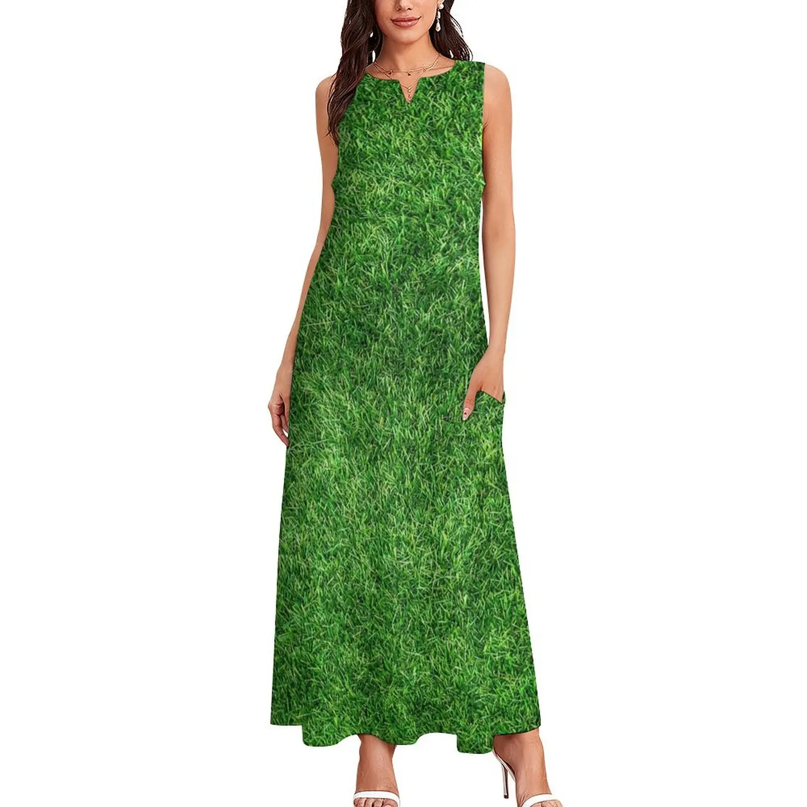 COOL !!!! GRASS BLANKET !!!! Long Dress Women