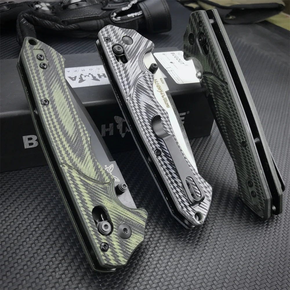 Tactical BM 615BK Rukus Assisted Folding Knife S30V Plain Blade G10 Handles Outdoor EDC Knives Camping Hunting Pocket Tool