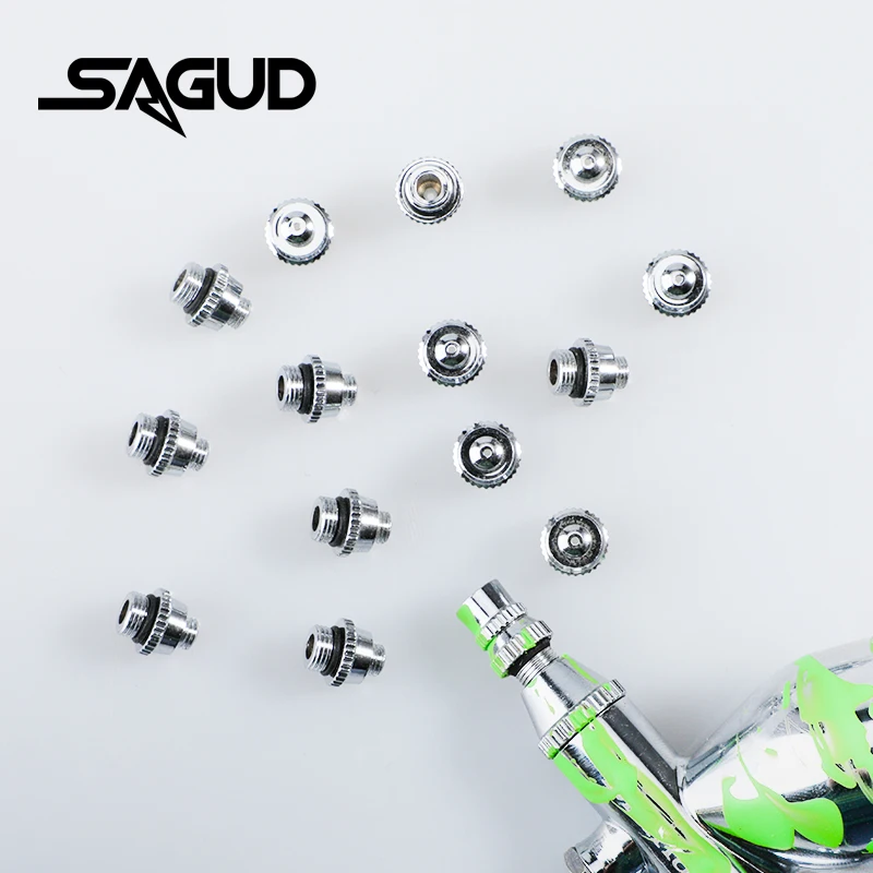 Airbrush Nozzle Cap Peças De Reposição, Pistola De Pulverização, Peças De Pulverizador, Kit De Ferramentas De Reparo Para SD-180 Airbrush, 0.2mm,