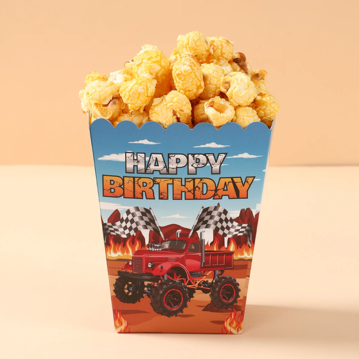 

Race Car Party Popcorn Box Race Car Birthday Party Decoration Paper Candy Box Boys Baby Shower Favors Birthday Party Supplies