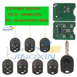 jingxin CWTWB1U793 Remote car Key 315/433MHz ID63chip for Ford car key Edge Escape Expedition Explorer Flex Fusion Mustan Taurus