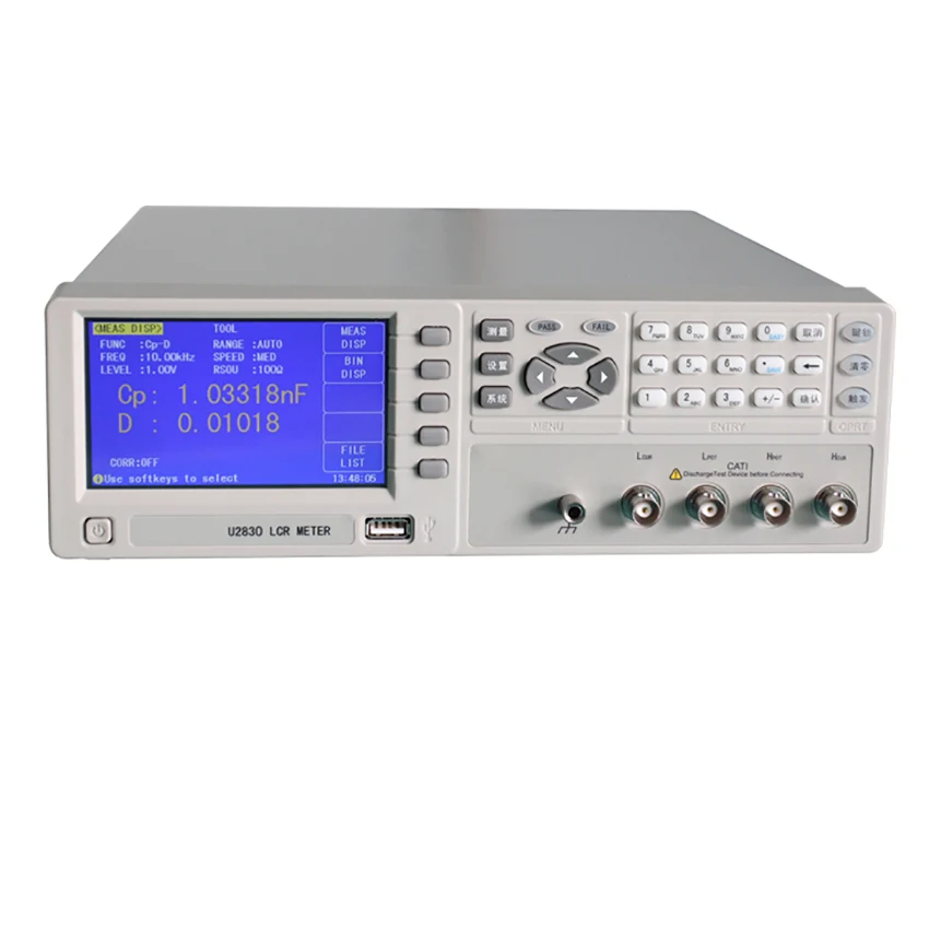 U2830 Lcr Digitale Brug 10Khz Digitale Brugweerstand Capaciteit Inductietester Nauwkeurigheid 0.05%