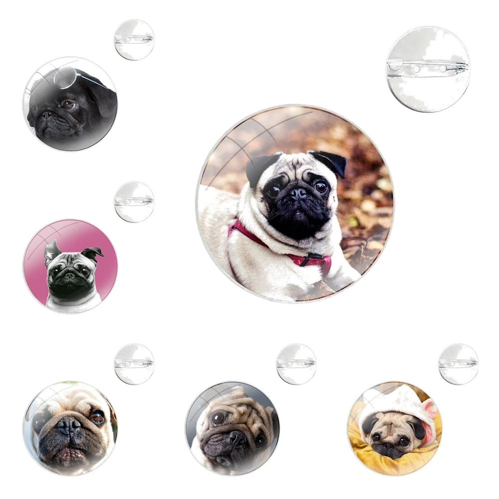 Badge Brooch Pin Accessories For Clothes Backpack Decoration gift Puppies Cubs Dogs Poodle Pug Doggy