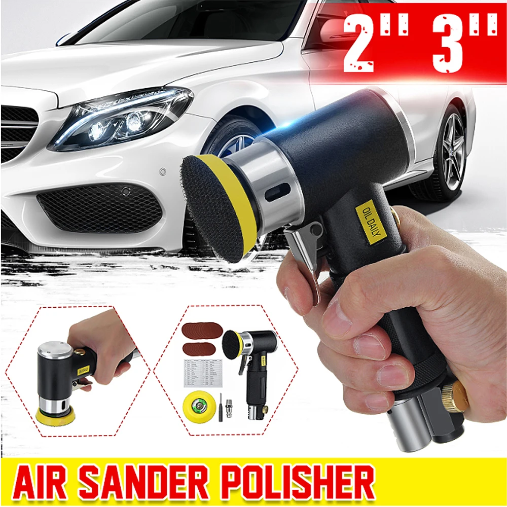 

WENXING Orbit Air Sander Mini Pneumatic 2"/3" Auto Polishing High Speed Air Sander Pneumatic Tool Set
