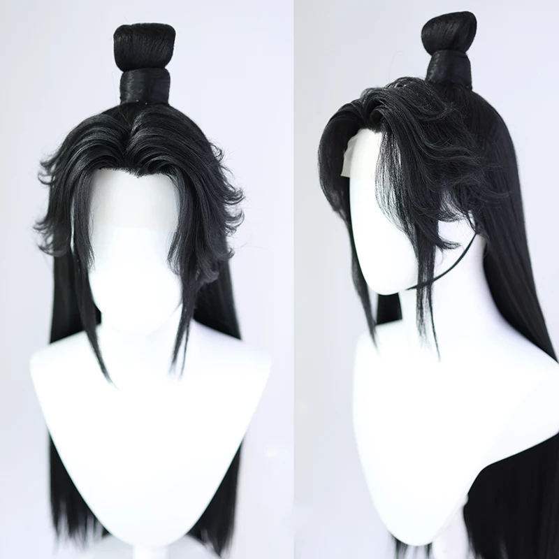 

Han Fu Mo Ran Xiao Ce'an Xiao Fuxuan Dan Tai Jin Cos Wig Versatile Ancient Style Silver Black Han Fu Cosplay Costume Halloween