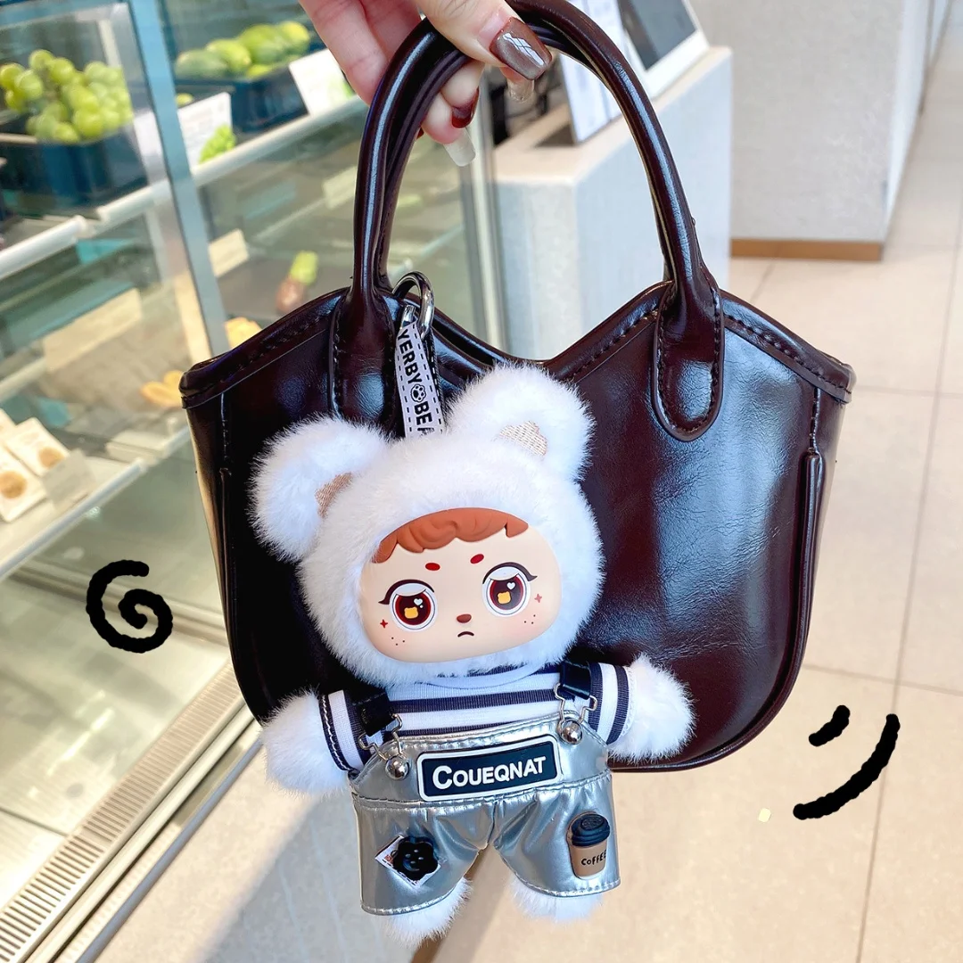 14 cm Cartoon Niedlichen Bären Vinyl Plüsch Spielzeug Gefüllte Plüsch Spielzeug Strap Hosen Bär Kleidung Können Abgenommen Kinder Geburtstag geschenke Hängen Taschen