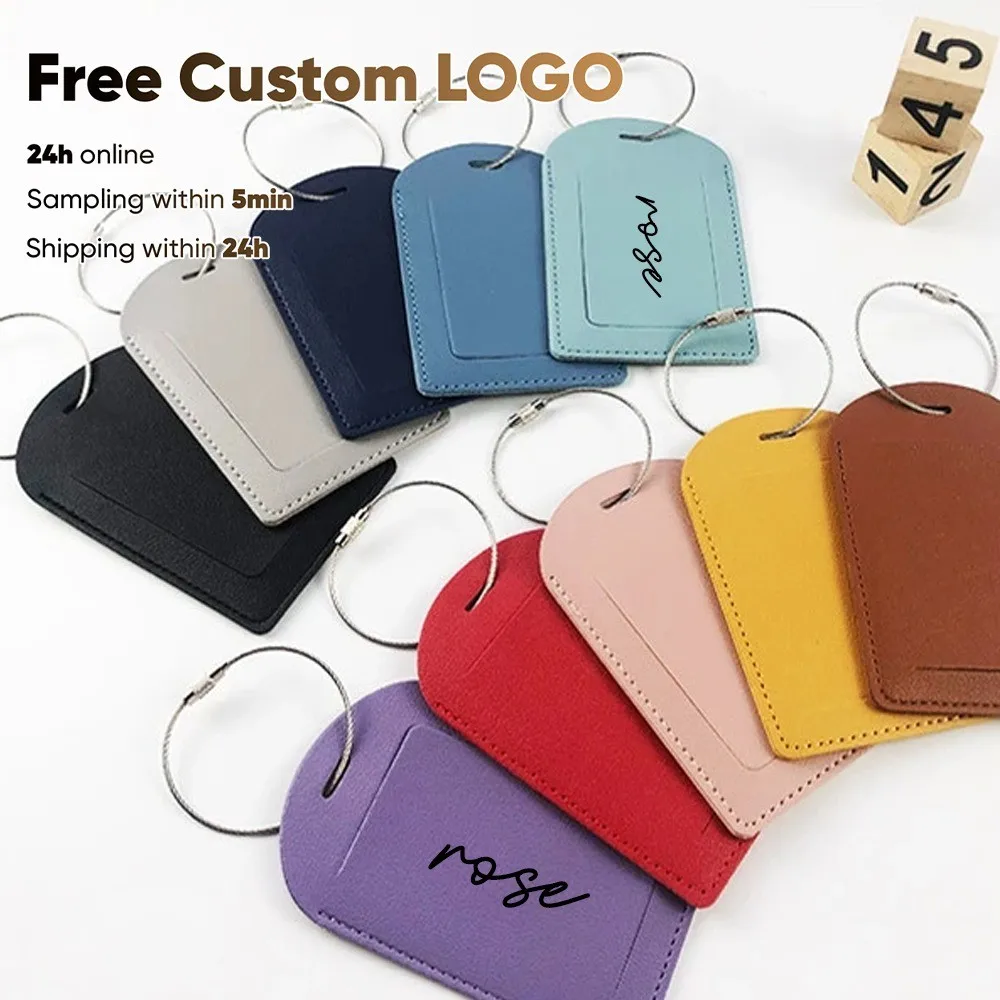 

Gita Free Custom Multi Color Horizontal Thick Leather Boarding Pass With Printed Signature Luggage Tag