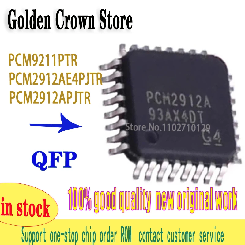 1PCS/LOT PCM 2912 9211 PTR PT APJT A APJTR AE4PJTR QFP48 32  work New original In Stock