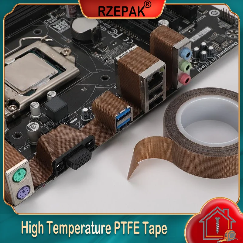 

Изоляционная лента из ПТФЭ 0,13/0,18 мм - 5-100 мм 300 ℃ Высокотемпературная износостойкая лента для вакуумных упаковщиков и упаковочных машин