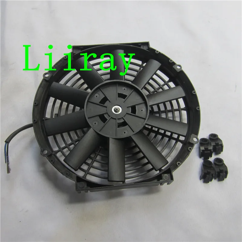 Universal 10 inch 12V 80W SUCTION Car Air Conditioning Electronic Radiator Cooling Fan Blade Electric Cool  fan