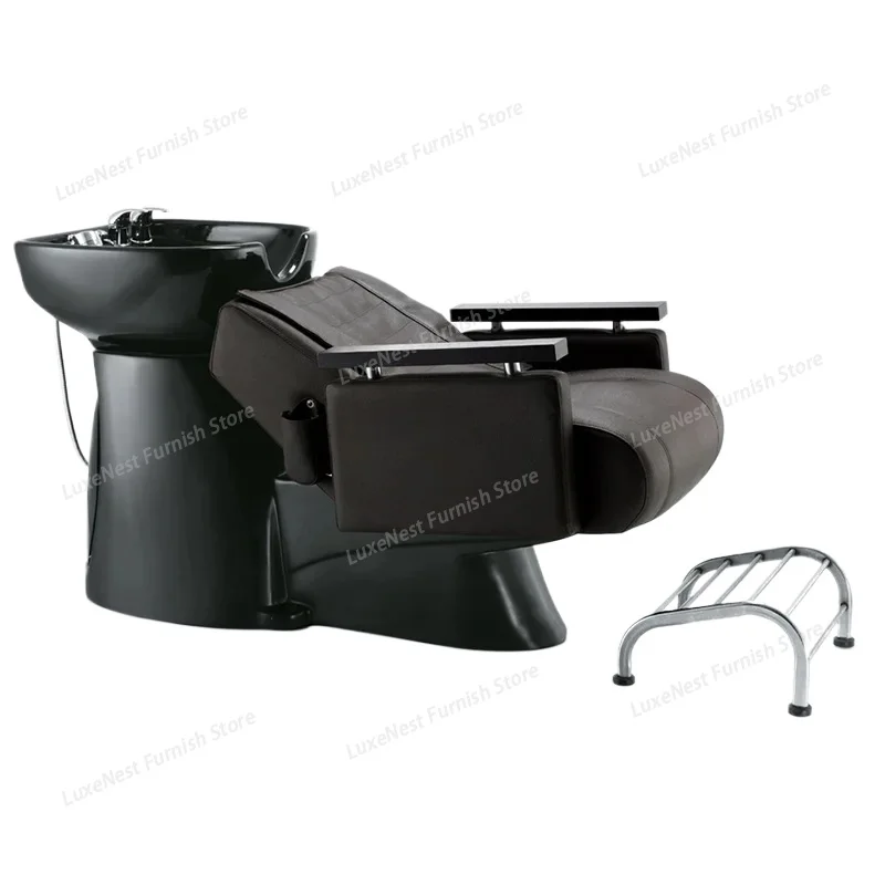 

Американская полулежачая кушетка для мытья головы, специальная простая кушетка для парикмахерских и салонов красоты, полулежачая кушетка для мытья волос
